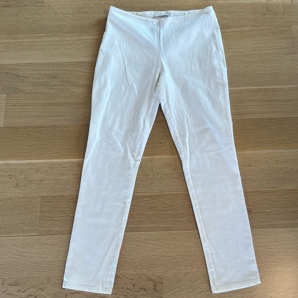 NWT bryn Walker white denim side zip.